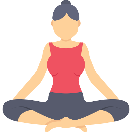 woman cross-legged yoga pose
