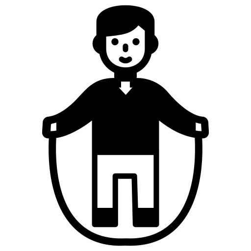 man in black shirt jumping rope
