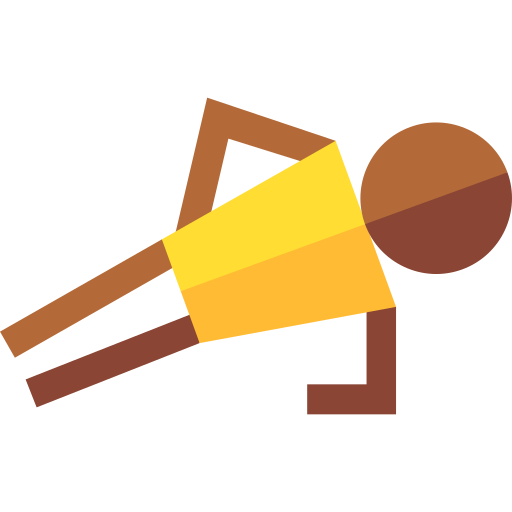 person stretching hips