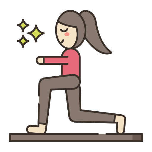 woman performing a lunge