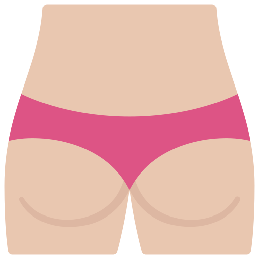 woman with strong buttocks and pelvis