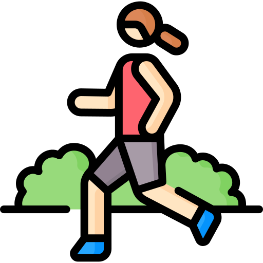 person jogging outdoors