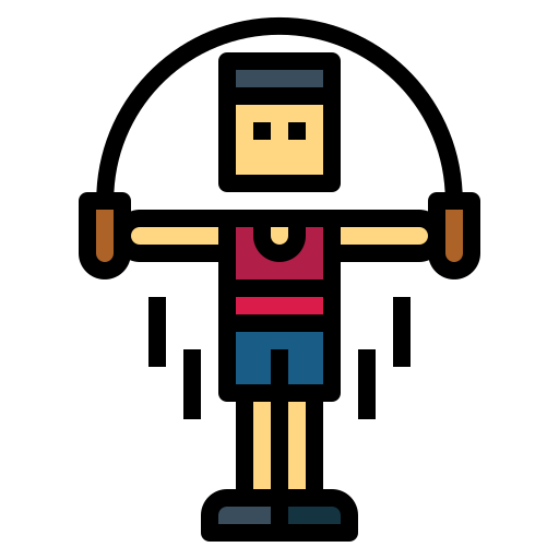 athlete training jump rope