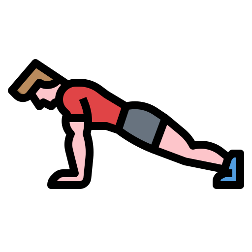 man doing a push-up