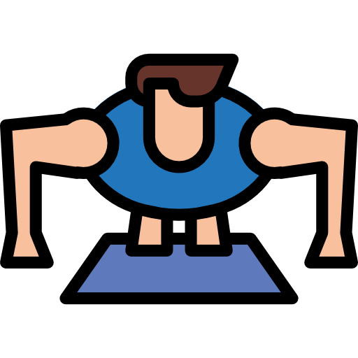 man doing push-up