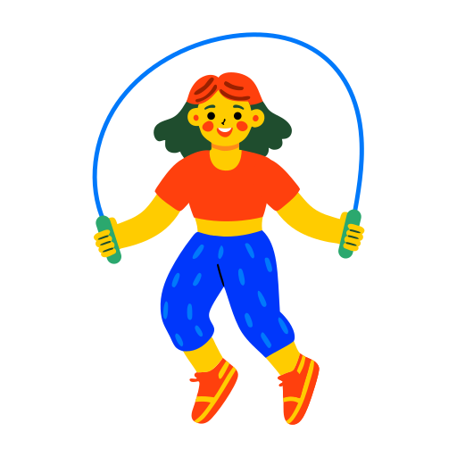 woman skipping rope